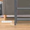Retro-Styled Sofa Console Entry Hallway Table with Multifunctional Design  Durable Build  & Large Storage  Grey