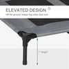 Elevated Portable Dog Cot Cooling Pet Bed With UV Protection Canopy Shade, 36 inch
