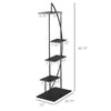 5 Tier Metal Plant Stand Half Moon Shape Ladder Flower Pot Holder Shelf for Indoor Outdoor Patio Lawn Garden Balcony Decor, 2 Pack, Black