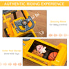 Bulldozer Toy with Steering Wheel & Storage for 2-3 Year-Olds - Yellow