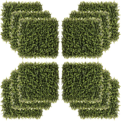 12PCS Artificial Boxwood Wall Panels 20