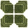 12PCS Artificial Boxwood Wall Panels 20" x 20" Float Grass Faux Hedge Greenery Backdrop for Home Garden Backyard Balcony, Green
