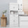 Kitchen Hutch Cabinet with Countertop, Kitchen Pantry Storage Cabinet with Wide Drawer, Buffet Hutch, White