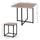 5 Piece Dining Table Set, Square Kitchen Table Set With Stools for Small Space, Breakfast Nook, Natural Wood