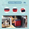 Foldable PVC Dog Pool 12" x 47" Collapsible Pet Swimming Bathing Tub Home Outdoor Foldable Plastic Dog Pool, Red and Blue