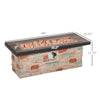 48" Propane Fire Pit Table, 50,000BTU Gas Firepit with Protective Cover, Lava Rocks, CSA Certification for Outdoor, Patio, and Poolside