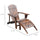 Wooden Adirondack Outdoor Patio Lounge Chair w/ Ottoman -