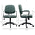 Microfiber Office Chair Desk Chair with 360 Degree Swivel Wheels Adjustable Height Tilt Function Green