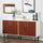 Modern Sideboard Buffet Kitchen Storage Cabinet Console Table with Adjustable Shelves, Anti-Topple Design, and Large Countertop, Brown