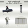 Outdoor 10' x 10' Patio Gazebo Outdoor Pop-Up Canopy with Sidewalls, Instant Setup, 4 Mesh Walls for Party, Events, Backyard, Lawn, Beige