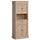 Traditional Buffet with Hutch, Freestanding Kitchen Pantry Storage Cabinet with Doors and Drawer, Adjustable Shelving, Oak
