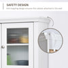 71" Traditional Large Kitchen Pantry Cabinet Freestanding,White