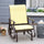 Outdoor Swing Glider Chair, Patio Mesh Rocking Chair with Steel Frame for Backyard, Garden and Porch, Beige