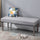 SimpleTufted Upholstered Ottoman Accent Bench with Soft Comfortable Cushion & Fashionable Modern Design  Grey
