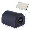Winter Portable Heated Double Wide Water-Resistant Indoor Outdoor cat houses for multiple cats - Black