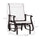 Outdoor Swing Glider Chair, Patio Mesh Rocking Chair with Steel Frame for Backyard, Garden and Porch, White