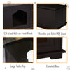 Wooden Cat Litter Box Covered Mess Free End Table Hideaway Storage Cabinet, Brown