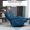 Lift Chair for Elderly Power Lift Recliner Chair with Side Pocket and Remote Control for Living Room Blue