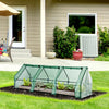 9' L x 3' W x 3' H Mini Greenhouse Portable Hot House with Large Zipper Doors & Water/UV PE Cover for Outdoor and Garden, Green