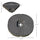 4 Pieces Cantilever Patio Umbrella Base, Fan Shaped Umbrella Weight w/ Built-In Handles & Rugged Material, Coffee