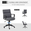 Office Chair Linen 360Â° Swivel Computer Desk Chair Home Study Rocker with Wheels  Grey