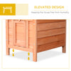 Small Wooden Rabbit Hutch Bunny Cage Guinea Pig House Dog Cage with Openable & Waterproof Roof, Natural