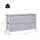 40" L 5 Drawer Horizontal Storage Cube Dresser Unit Bedroom Organizer Livingroom Shelf Tower with Fabric Bins