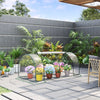 7' L x 3' W x 2.5' H Portable Tunnel Greenhouse for Outdoor Garden Hot House with 4 Zippered Doors, PVC Cover