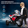 Licensed BMW HP4 Kids Electric Motorcycle Ride-On Toy 3-Wheels 6V Battery Powered Motorbike with Music for Girls Boy 18 - 60 Months, Red
