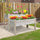 2-Piece Solid Fir Wood Plant Raised Bed Flower Vegetable Herb Grow Box Stand Garden  Step Planter Stand Free Combination