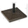 42lbs Resin Patio Umbrella Base, 20" Square Outdoor Umbrella Stand Holder for Poles of Î¦1.26", Î¦1.5", and Î¦1.9", Brown