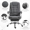 Home Office Chair Computer Chair with Retractable Footrest Adjustable Height Reclining Function Dark Gray