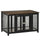Heavy-Duty Large Dog Crate Furniture with Spacious Interior, Big Dog Crate End Table, Puppy Crate for Medium Dogs, Pet Kennel, Brown/Black
