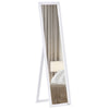 Full Length Mirror Floor Standing or Wall-Mounted, Rectangle Dressing Mirror for Bedroom, Living Room, White