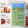 Mini Fridge with Freezer, 3.2 Cu.Ft Compact Refrigerator with Adjustable Shelf, Mechanical Thermostat and Reversible Door for  Dorm, White