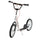 Youth Scooter Kick Scooter for Kids 5+ with Adjustable Handlebar Front and Rear Dual Brakes Inflatable Wheels, White