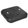Fillable Patio Cantilever Umbrella Base with Wheels, Heavy-duty Offset Umbrella Weights with Easy-Fill Spouts, Steel Cross Base, 430lbs Sand or 375lbs Water Filled, Black