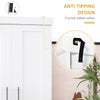 Modern Kitchen Pantry Freestanding Cabinet Cupboard with Doors and Shelves  Adjustable Shelving  White