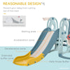 3 in 1 Kids Slide and Swing Set with Basketball Hoop Water-fillable Base Toddler Climber Playset Indoor Outdoor Exercise Toy