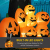 9ft Halloween Inflatables, Pumpkin Ghost with Pumpkin Patch, Outdoor Giant Blow Up Yard Decoration with Build-in LED