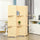 4 Panel Bamboo Room Divider, 6ft Folding Wall Divider with 2 Display Shelves for Bedroom and Office, Natural Wood