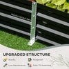5.9' x 3' x 1' Raised Garden Bed with Support Rod, Steel Frame Elevated Planter Box, Black