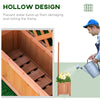 28" x 11" x 46" Raised Garden Bed Wood Planter Box with Trellis for Vine Climbing, to Grow Vegetables, Herbs, and Flowers for Backyard, Patio