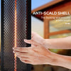 Outsunny Electric Patio Heater with Tip-Over Protection, 1500W Outdoor Heater, Space Infrared Heater with IP54 Rating and Flocking Finish, Black