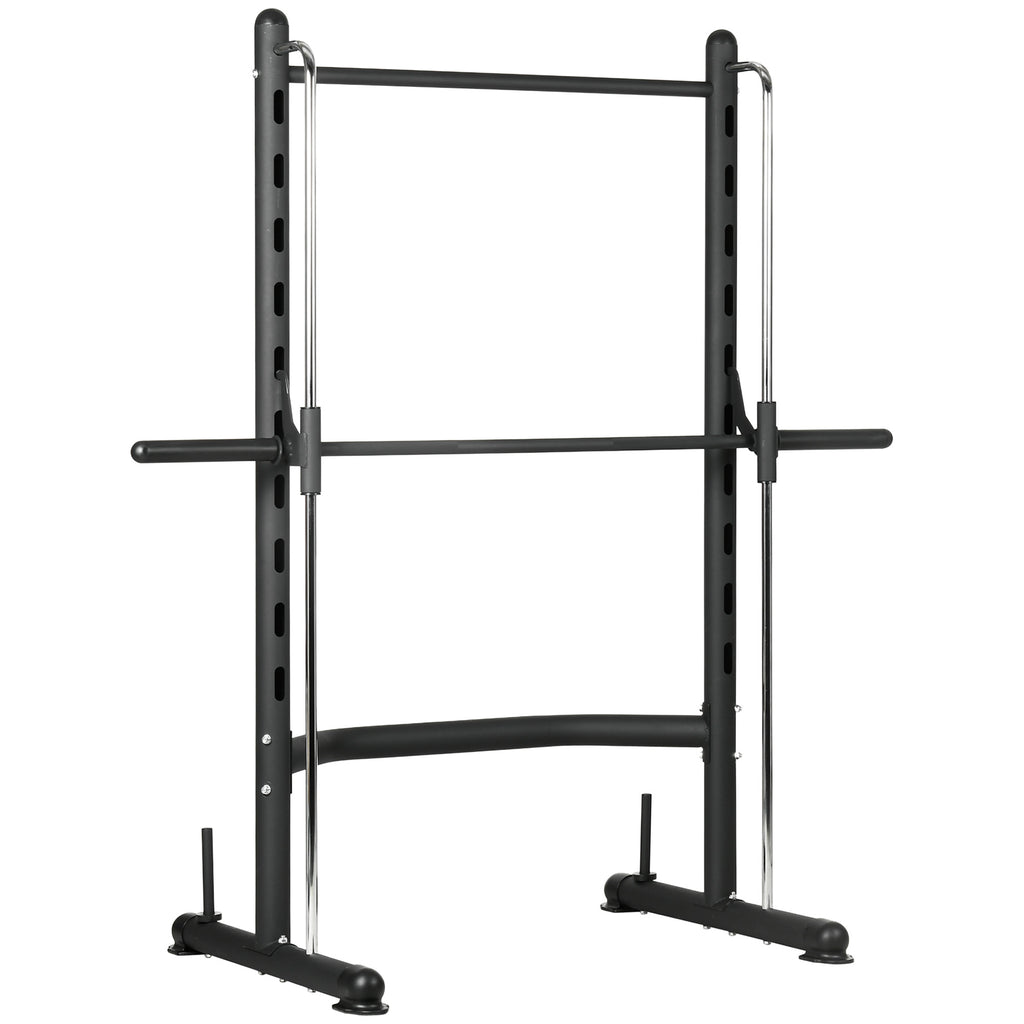 Squat Rack with Pull Up Bar and Barbell Bar Adjustable Bench Press Multi-Function Weight Lifting Half Rack
