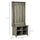 Classic Hall Tree, Accent Coat Tree with Shoe Storage Bench, Adjustable Shelves, 31.5" x 15.5" x 67.5", Grey