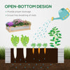 Raised Garden Bed with Greenhouse Top, Garden Wooden Cold Frame Greenhouse Flower Planter Protection, 48"x24"x32.25", Natural