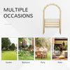 Wood Garden Arch with Bench Pergola Trellis for Vines/Climbing Plants, Perfect for the Backyard & Outdoor Space