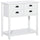 Sideboard Buffet Cabinet, Storage Serving Console Table with 4 Drawers and Slatted Bottom Shelf for Kitchen, Living Room, White