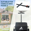 Bicycle Cargo Trailer with Removable Box and Waterproof Cover, Bike Wagon Trailer with Two 16in Wheels